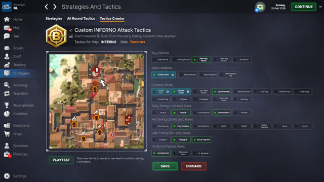 Hình ảnh trong game Esports Manager 2026-GoldBerg