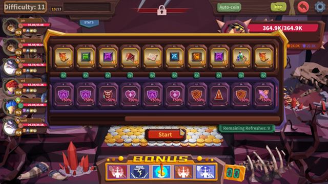 Hình ảnh trong game Coin Push RPG-TENOKE