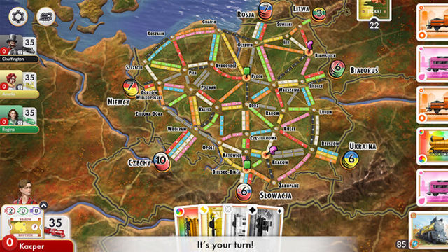 Hình ảnh trong game Ticket to Ride Poland Expansion-TENOKE
